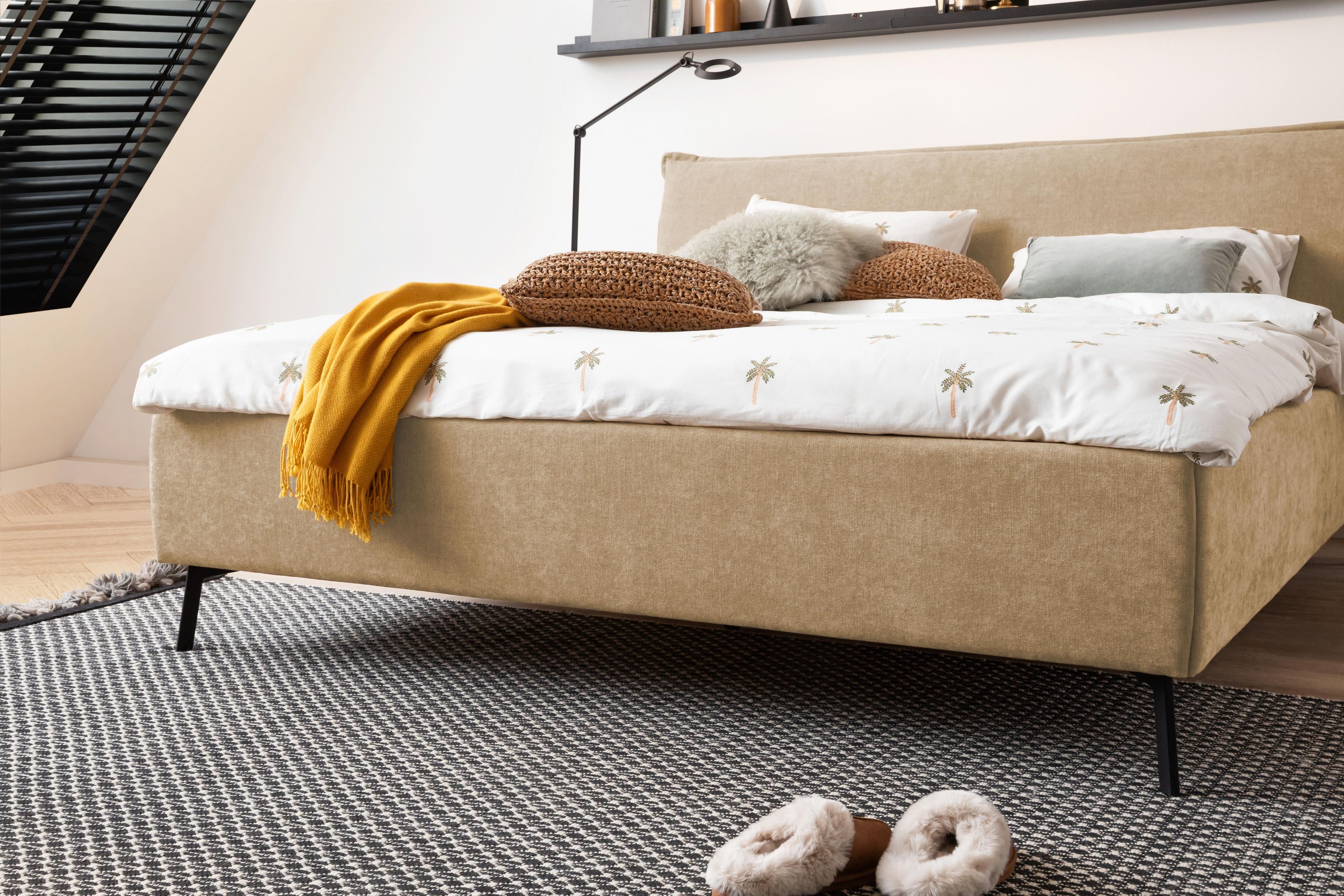 Detailbild Fußteil des Polsterbettes 