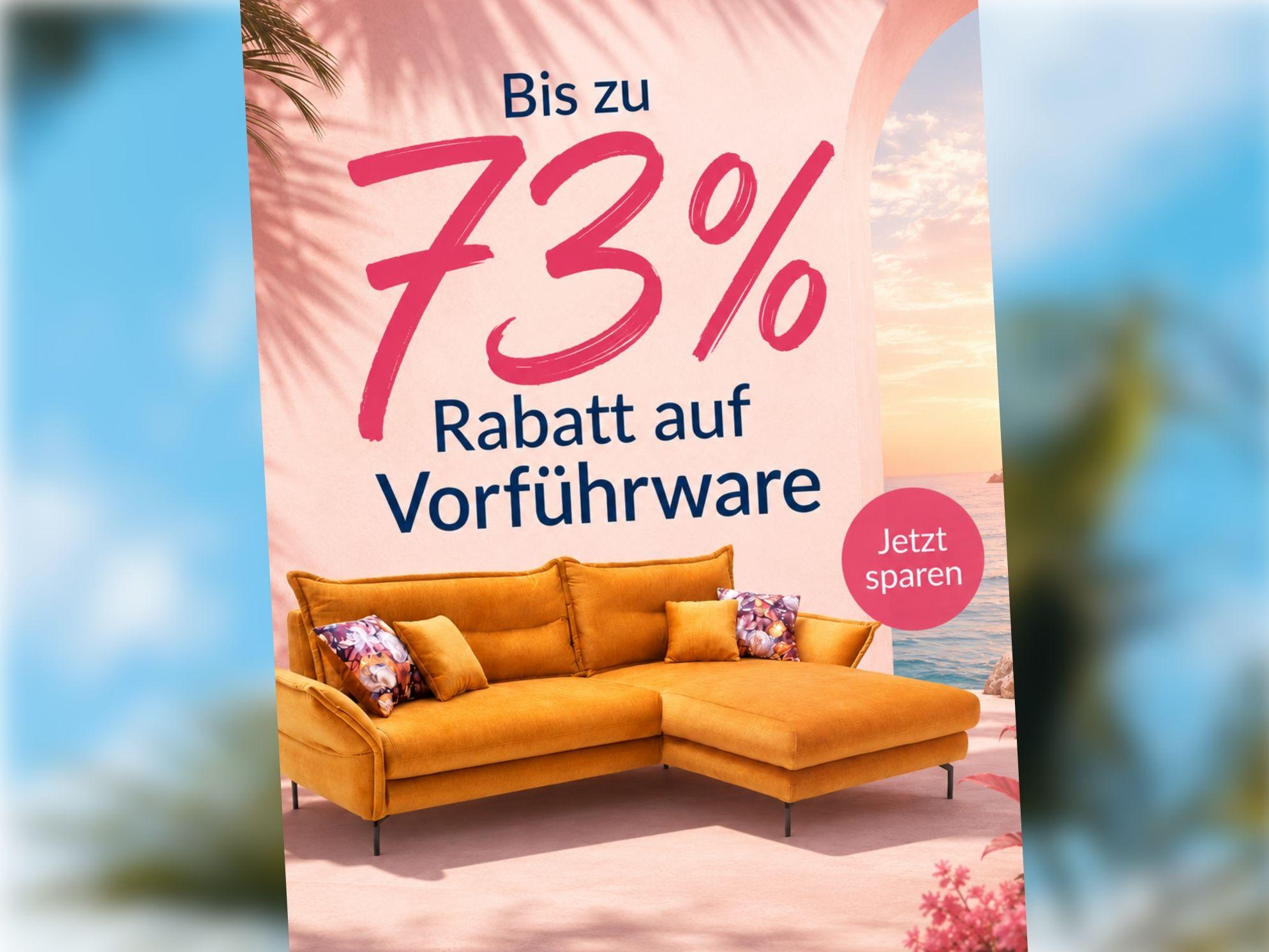 Bis zu 73 % Rabatt auf Vorführware.