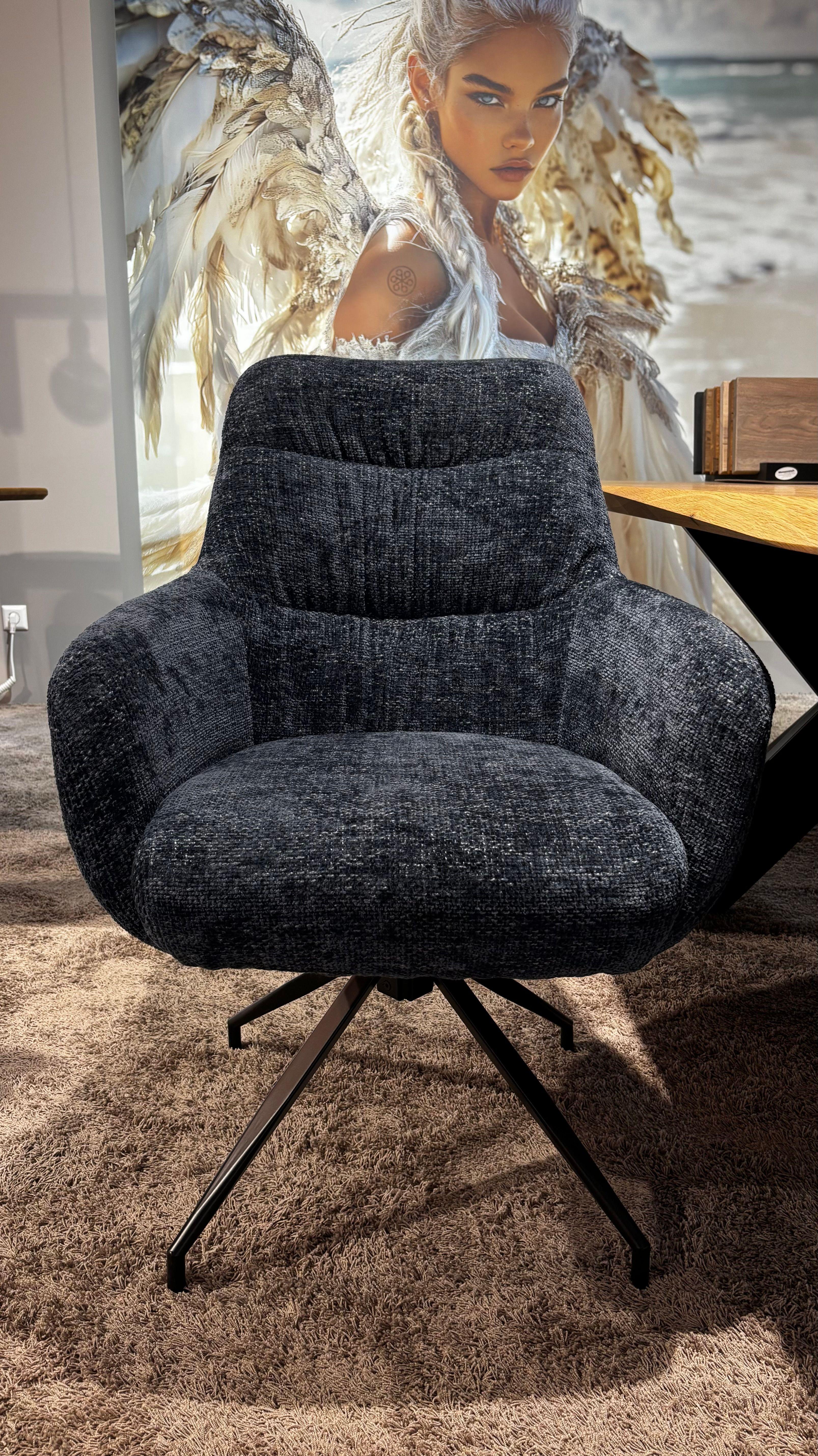 Stuhlgruppe Dexter, Stoff blau